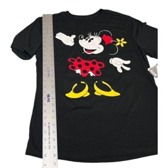 Disney Parks Adult Minnie Mouse T-Shirt Ears Flower World Fun Retro Polka Dot - Picture 2 of 6